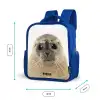 Zyon Zeehond Kinderrugzak - Blauw middel -productfoto_formaten