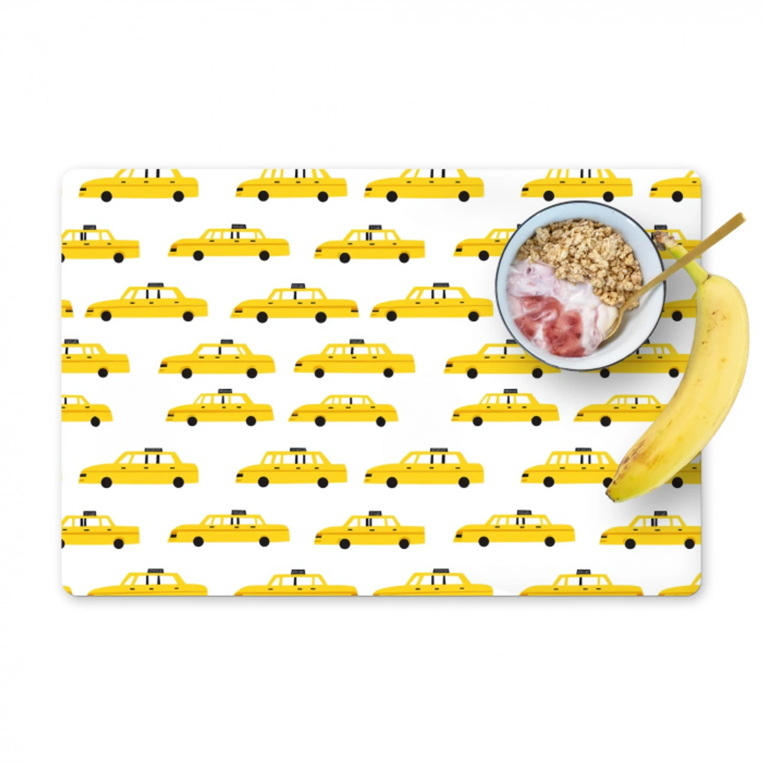 Taxi - Iconisch - Geel Placemat vinyl groot 368 -zzzproduct_Kitchenyeah-website