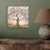 Levensboom - Goud - Kleurrijk - Abstract - Aesthetic aluminium wit klein -sfeer2