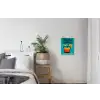 Illustratie - Tequila - Glas - Blauw textielposter latten blank klein -woonkamer