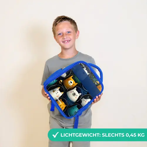Dieren - Sterren - Planeten - Astronaut Kinderrugzak - Blauw middel -sfeer1_NL