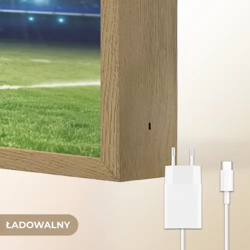 Voetbal - Stadion - Bal - Jongens Light Box met batterij (Wandlamp kind) middel -USP_websiteoplaadbaarNL
