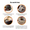 Frambozen - Rood - Roze - Kroonbladeren Inductie beschermer vinyl 3mm klein 276 -zzzzzzz-td-werking