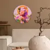 Vrouw - Abstract - Cirkel - Bloemen Wandcirkel plexiglas klein -sfeer1
