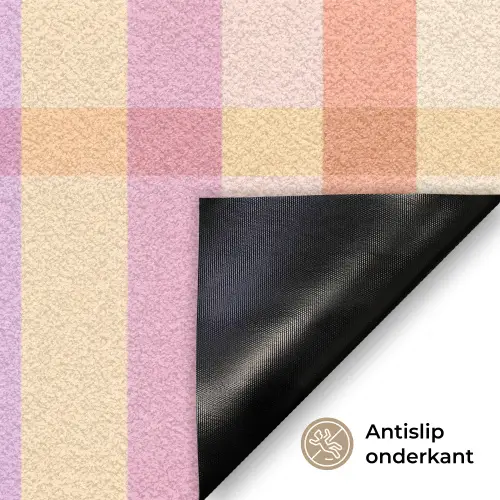 Pastel - uitpatroon - Geometrisch Deurmat klein 898 -antislip_NL