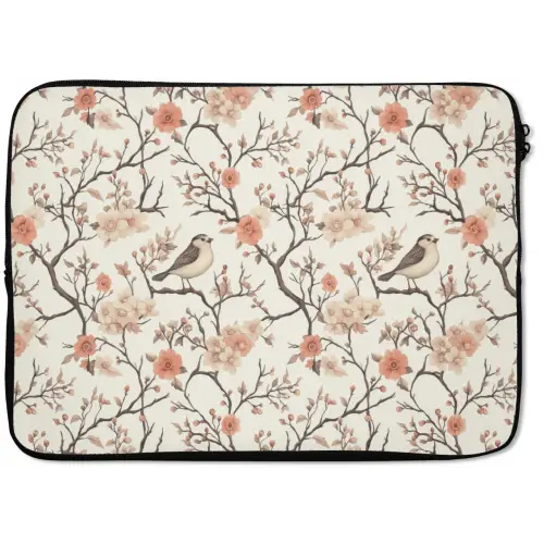 Kersenbloesem - Mus - Roze laptophoes neopreen klein 279 -zkaufland3dotto