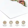 Wereldkaart - Kleurrijk - Bloemen - Lente poster papier klein -closeup_NL