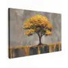 Boom - Bladeren - Goud - Abstract canvas 2cm klein -z3d