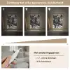 Springen - Paard - Zwart - Wit Light Box met kabel (Tafellamp) klein -USP_dimbaarNL