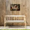 Wereldkaart - Specerijen - Kleurrijk Tuinposter op houten frame 2 cm dik klein -sfeer4