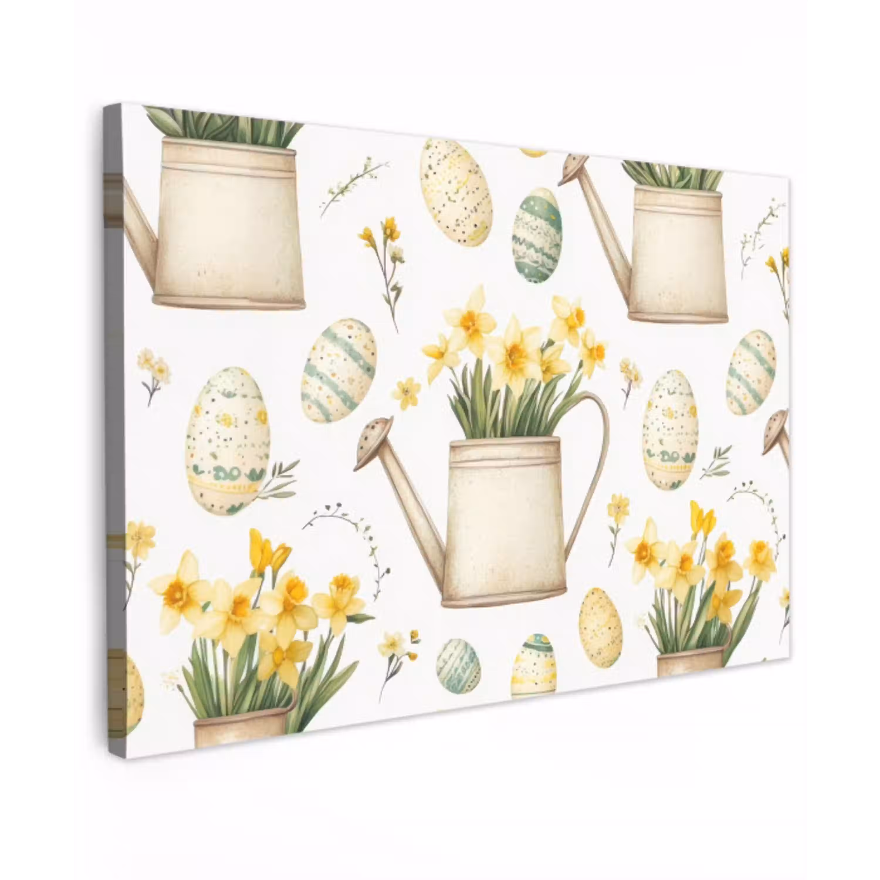 Gieter - Bloemen - Eieren canvas 2cm klein -z3d