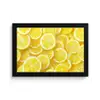 Citroenen - Geel - Zomers - levendig fotolijst zwart zonder passe partout klein -3d