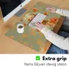 Goudvissen - Oranje - Vrouw - Blond Muismat XXL klein -sfeer3