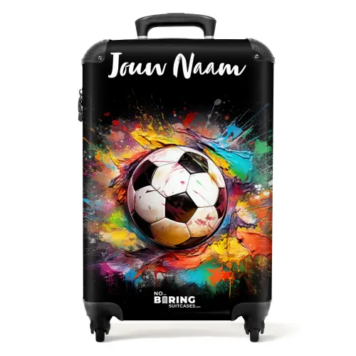 Verfklodder Voetbal NBS - Handbagage koffer - Kinderen Unisex middel -productfoto_recht