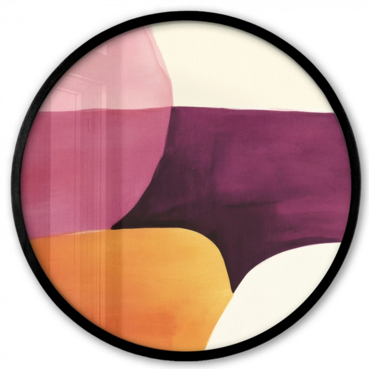 Vormen - Abstract - Kleurrijk Fotolijst rond zonder passe partout klein -3d