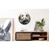 Panda - Dieren - Bloemen - Planten Wandcirkel aluminium klein -kantoor