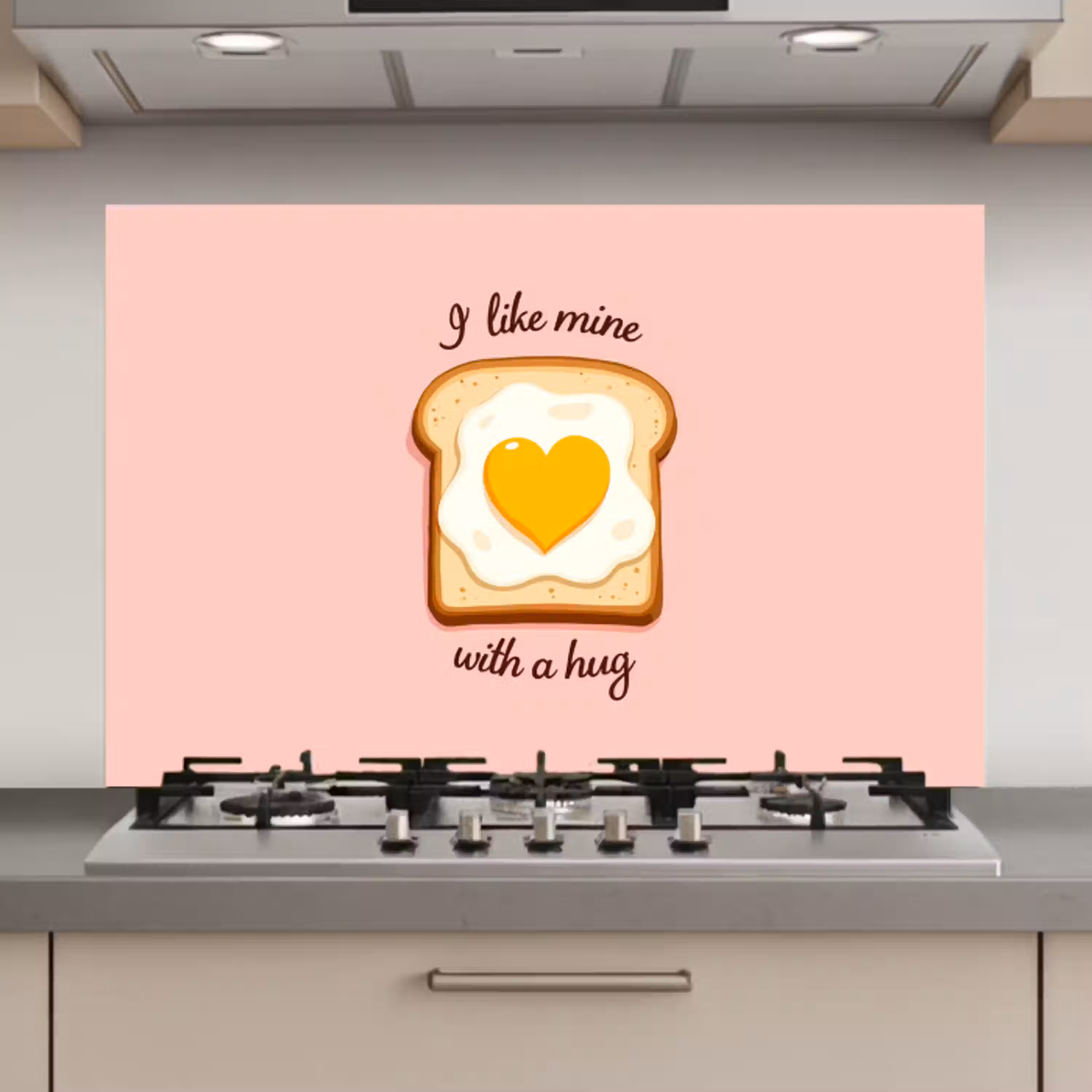 Brood - Illustratie - Quote - Roze keuken achterwand spatscherm klein -3d_website