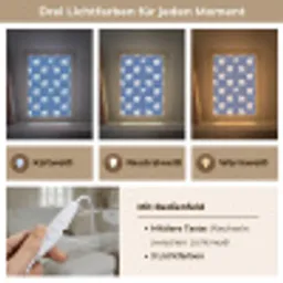 IJsbeer - Patroon - Blauw Light Box met kabel (Tafellamp) klein 925 -USP_lichtkleurDE