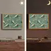 Kersenbloesem - Kraamvogels - Groen Light Box met batterij (Wandlamp) middel 907 -sfeer3