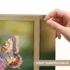 Sierlijke - Vlinder - Paarse - Bloemen Light Box met batterij (Wandlamp) middel -USP_websiteprintNL