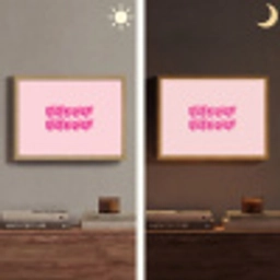 Bisou - Roze - Dikke letters Light Box met batterij (Wandlamp) middel -sfeer3