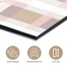 Ruitpatroon - Aardetinten - Minimalistisch aluminium wit klein 46 -closeup_NL