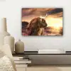 Schotse hooglander - Zon - Horizon - Koe - Dieren canvas 2cm klein -sfeer6