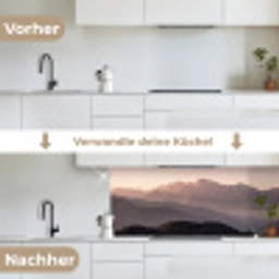 Panorama - Landschap - Bergen keuken achterwand 2 middel -voor-na_DE