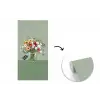 Bloemen - Vaas - Kaartje fotobehang vinyl groot -3d