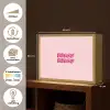 Bisou - Roze - Schaduw Light Box met batterij (Wandlamp) middel -USP_websiteoverzichtNL