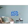 Vormen - Abstract - Blauw - Golven Muursticker klein -plant