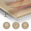 Donut - Romig - Poedersuiker - Beige plexiglas 5mm klein -sfeer2