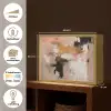 Kunst - Abstract - Beige - Verf Light Box met batterij (Wandlamp) middel -USP_websiteoverzichtNL