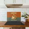 Koffie - Kop - Vintage - Quote keuken achterwand spatscherm klein -sfeer2