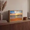 Strand - Zonsondergang - Zee - Wolken - Horizon Light Box met batterij (Wandlamp) middel -sfeer2