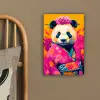 Kimono - Roze - Panda - Bloemenkroon canvas 2cm klein -sfeer3