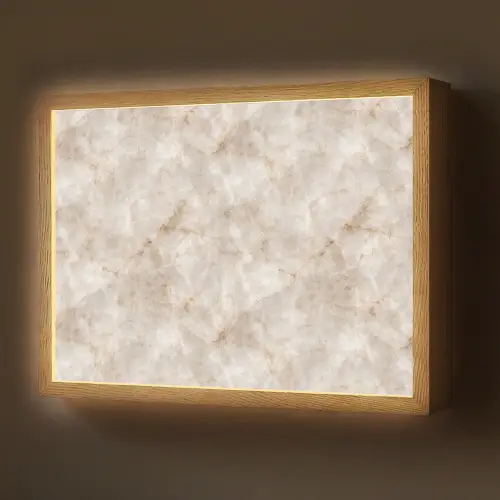 Marmer - Patroon - Klassiek Light Box met batterij (Wandlamp) middel 907 -z3d_website
