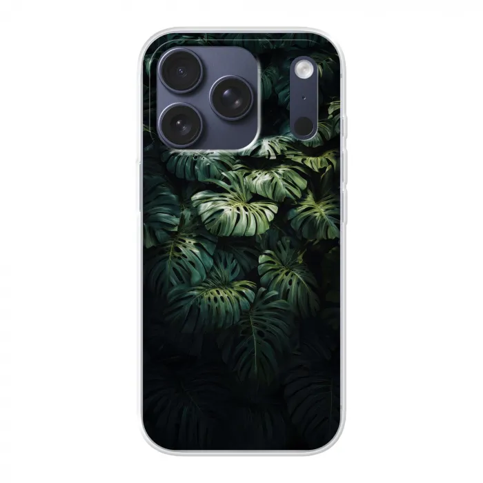 Plant - Monstera - Lichtinval Telefoonhoesje iPhone 17 Pro klein -3d