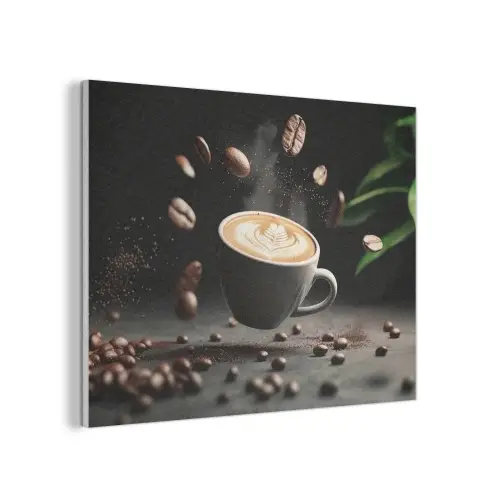 Cappuccino - Kop - Bonen - Bruin PET vilt klein -3d