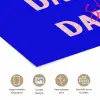Blauw - Daddy's - Blokletters poster papier klein -closeup_NL