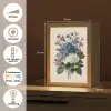 Bloemen - Gedetailleerd - Rust - Realistisch Light Box met kabel (Tafellamp) klein -USP_NL