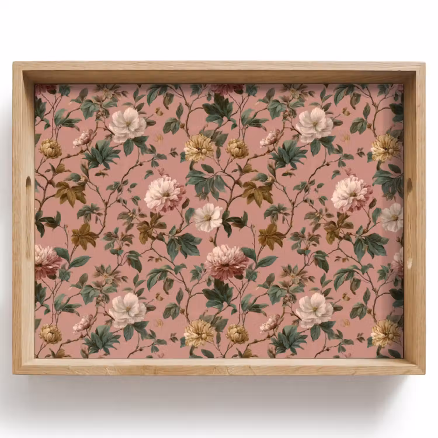 Dienblad - Bloemen - Klassiek - Roze