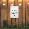 Geluk zit in een klein rompertje - Quotes - Spreuken tuinposter los doek klein -sfeer1