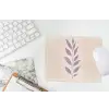 Tak - Bladeren - Minimalistisch - Beige muismat rubber klein -witbureau