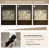 Glazen - Proosten - Bladeren - Groen Light Box met batterij (Wandlamp) middel -USP_dimbaarNL