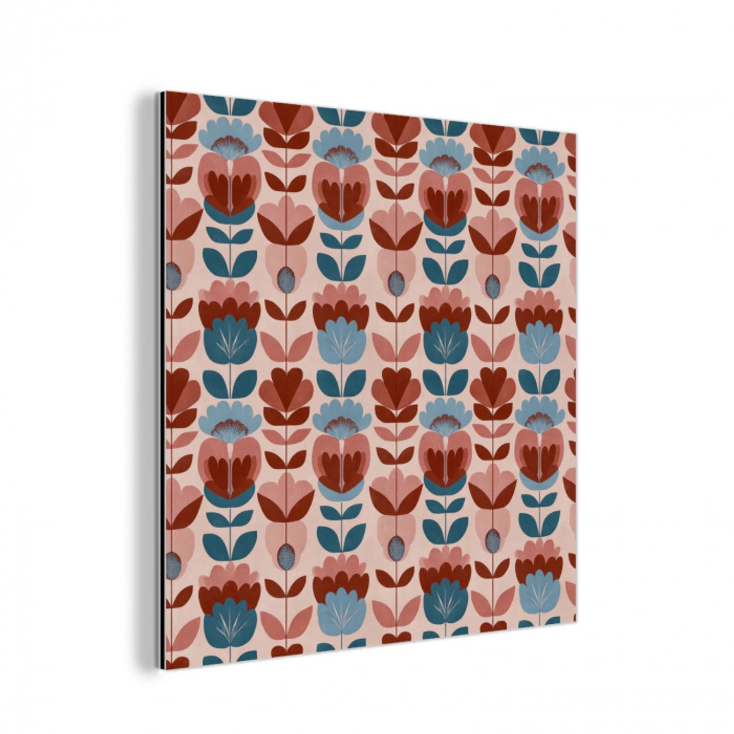 Vintage - Motief - Kleurrijk aluminium wit klein 46 -3d