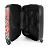 Roze robijn Koffer - NBS - Handbagage middel -binnenkant