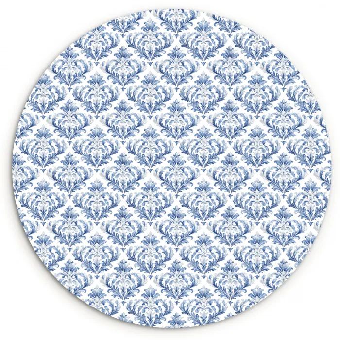 Frans - Citroen - Royaal  - Blauw - Wit Wandcirkel kunststof plaat 5mm dik klein 188 -3d
