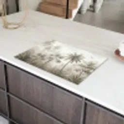 Jungle - Palmbomen - Natuur Inductie beschermer vinyl 3mm klein -sfeer8