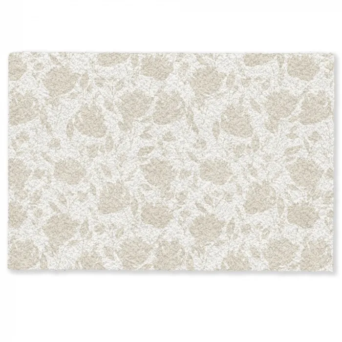 Bloemenpatroon - Silhouet - Wit Deurmat klein 898 -zkaufland3d